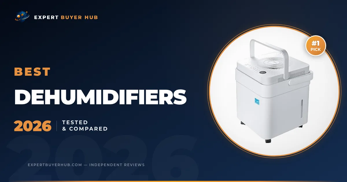 EBH hero image for best dehumidifiers for basements 2026