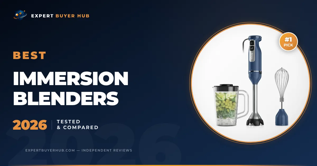 Atlas hero graphic for 5 Best Immersion Blenders 2026 — Tested & Compared
