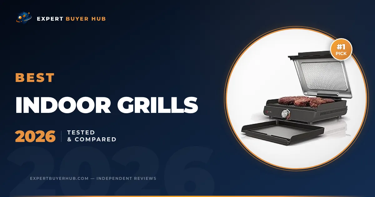 Atlas v9 hero image for the best indoor grills 2026 guide