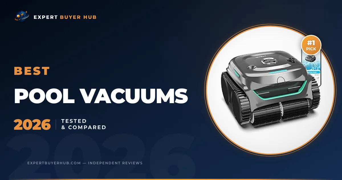 EBH hero graphic for the best pool vacuums 2026 guide