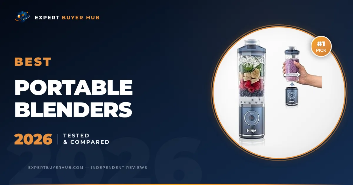 Atlas v9 hero graphic for Best Portable Blenders 2026