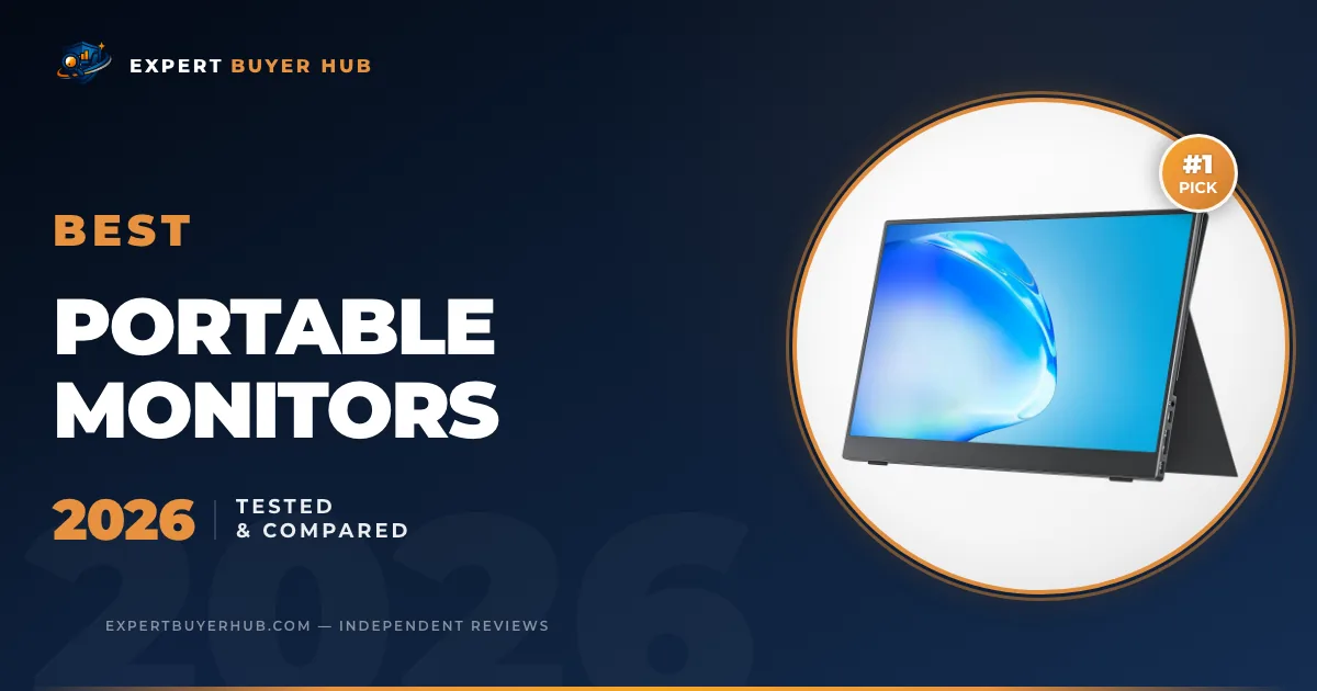 Atlas hero graphic for 5 Best Portable Monitors for Laptops 2026 — Tested & Compared