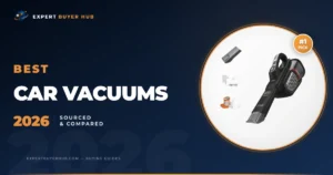 BLACK+DECKER car vacuum in Expert Buyer Hub sourced comparison graphic