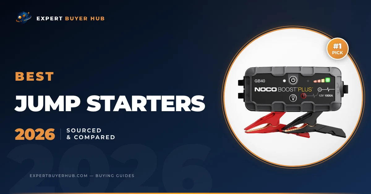 5 Best Jump Starters 2026 — Sourced & Compared